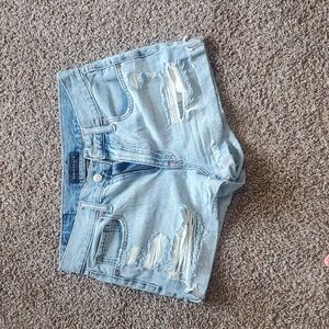 AEROPOSTALE Womens High Rise Mom Jean Shorts